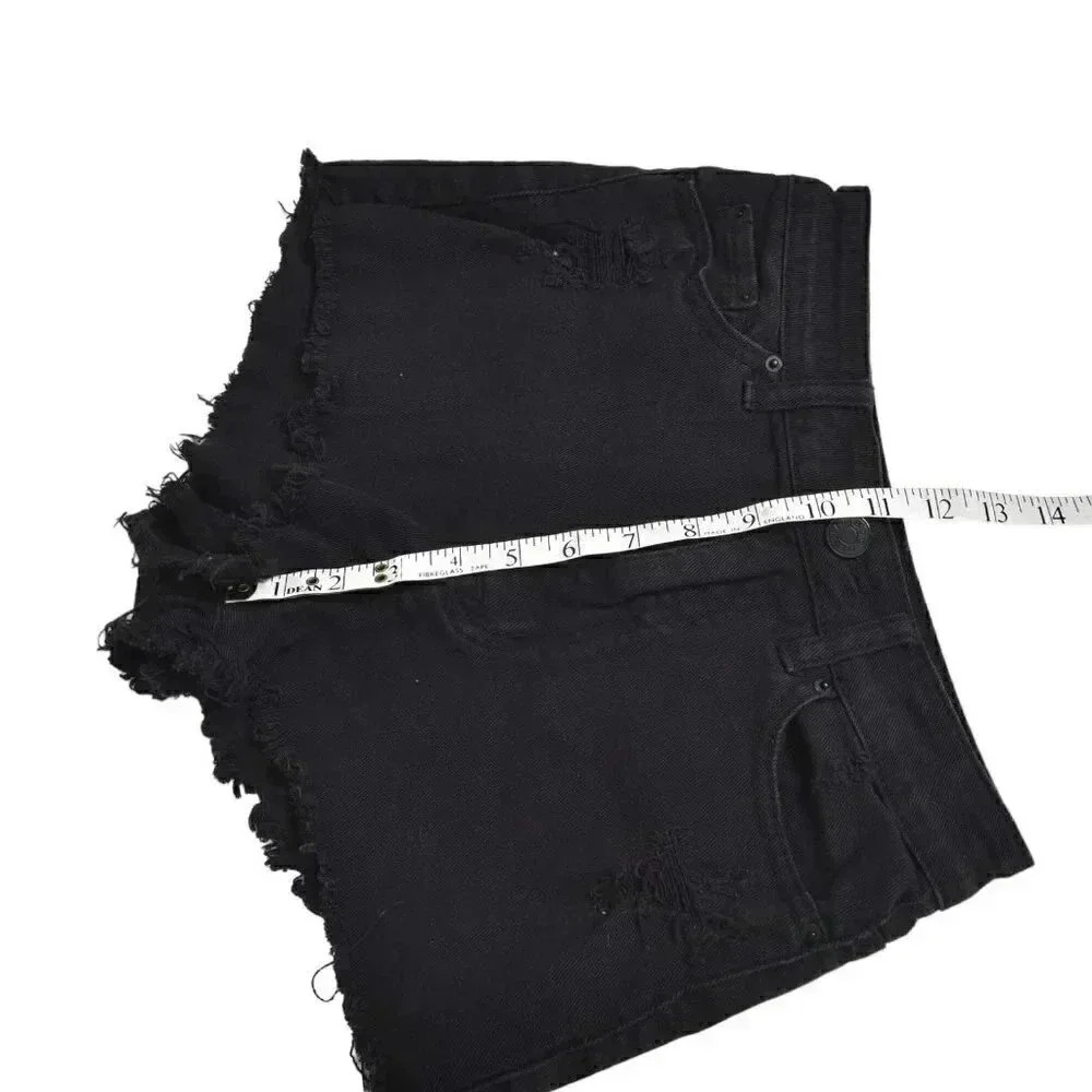 Urban Outfitters BDG Jean Shorts High Rise Cheeky Fray Distressed Size 27 - Picture 10 of 11
